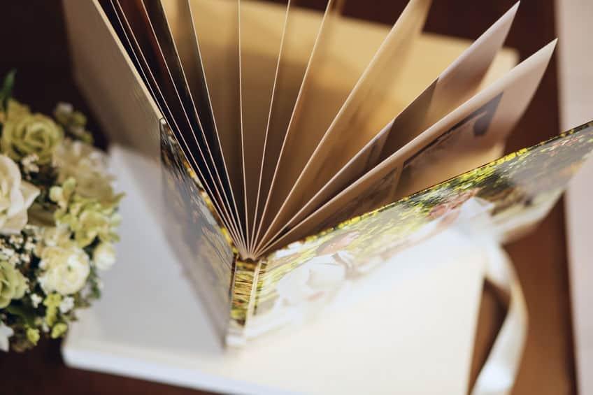 printed book of professional portrait photos